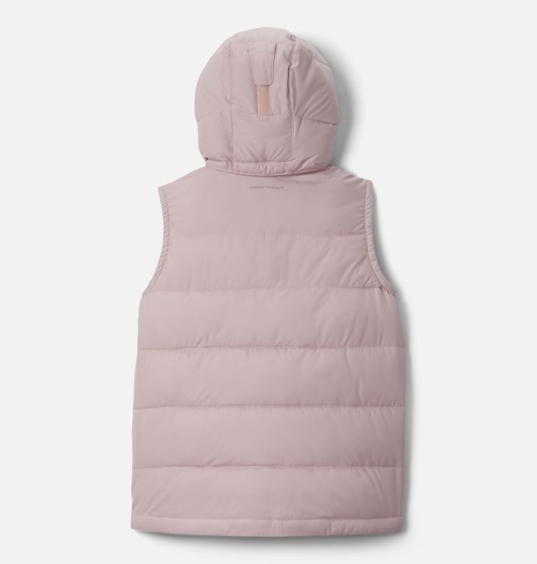 Kids' Columbia Pike Lake Hooded Vest Pink | CA-QC104