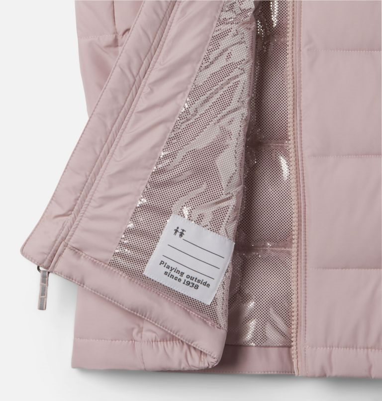 Kids' Columbia Pike Lake Hooded Vest Pink | CA-QC104