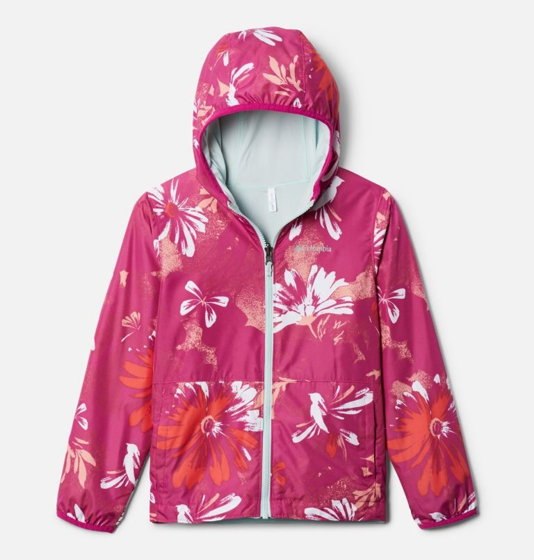Kids\' Columbia Pixel Grabber Reversible Jackets Flower | CA-QLA01