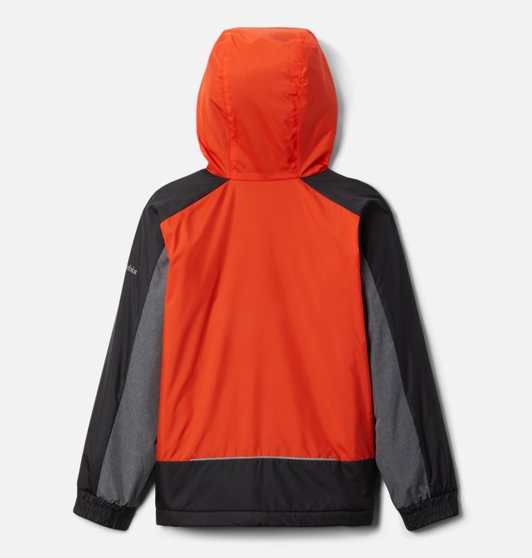 Kids' Columbia Point Park Lined Windbreaker Jackets Orange / Grey | CA-A4C15