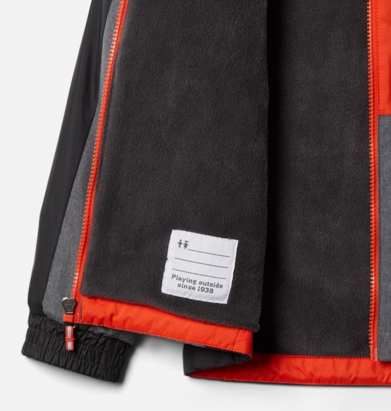 Kids' Columbia Point Park Lined Windbreaker Jackets Orange / Grey | CA-A4C15