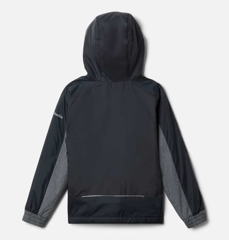 Kids' Columbia Point Park Lined Windbreaker Jackets Black | CA-GA5L3