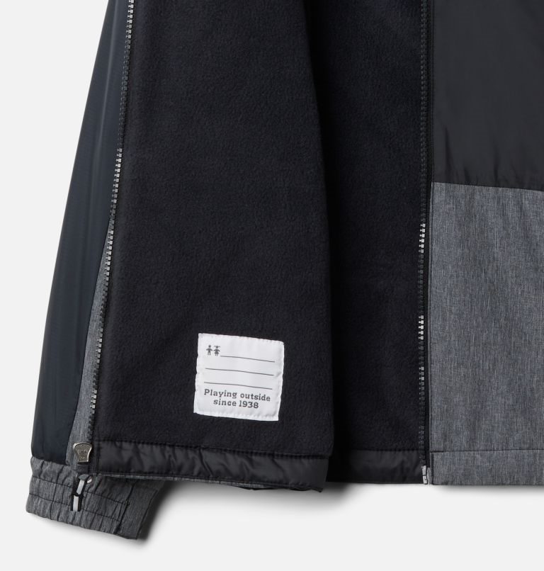 Kids' Columbia Point Park Lined Windbreaker Jackets Black | CA-GA5L3