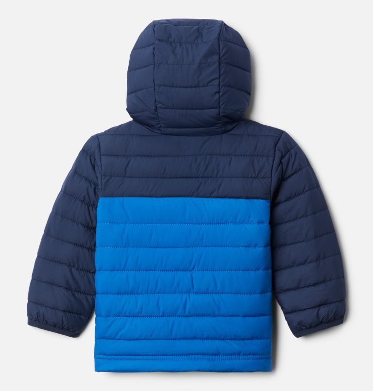 Kids' Columbia Powder Lite Hooded Jackets Navy | CA-O31C8