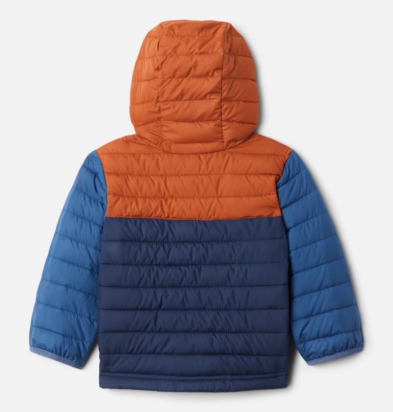 Kids' Columbia Powder Lite Hooded Jackets Navy / Brown | CA-SA345