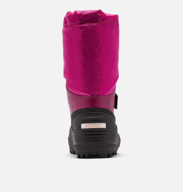 Kids' Columbia Powderbug Forty Snow Boots Fuchsia | CA-WL831