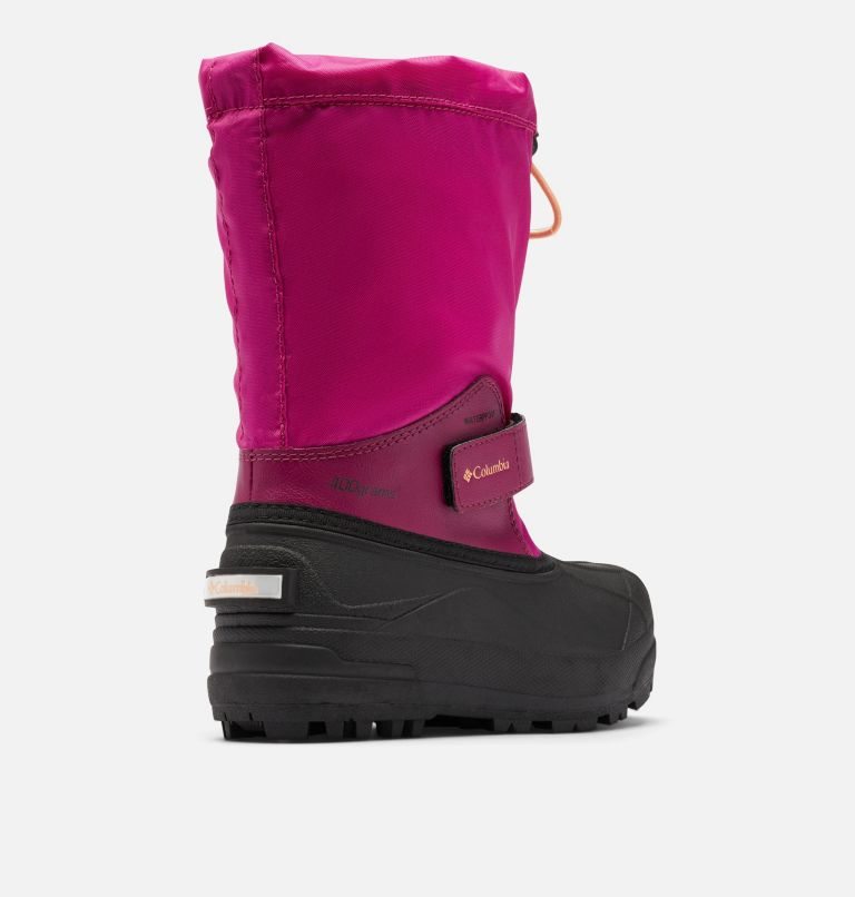Kids' Columbia Powderbug Forty Snow Boots Fuchsia | CA-WL831