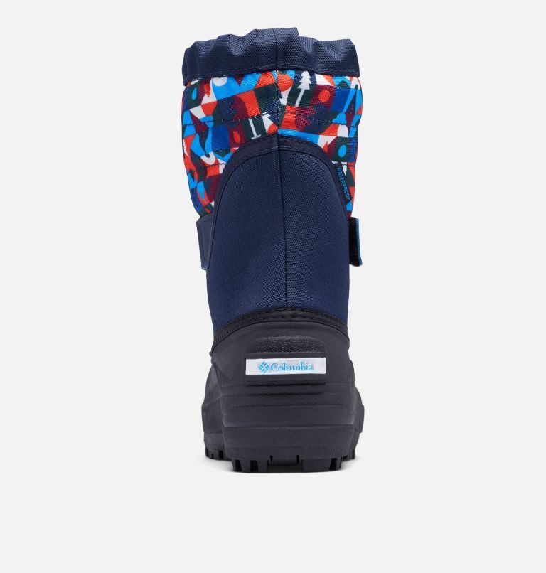 Kids' Columbia Powderbug Plus II Print Snow Boots Multicolor | CA-B1L64