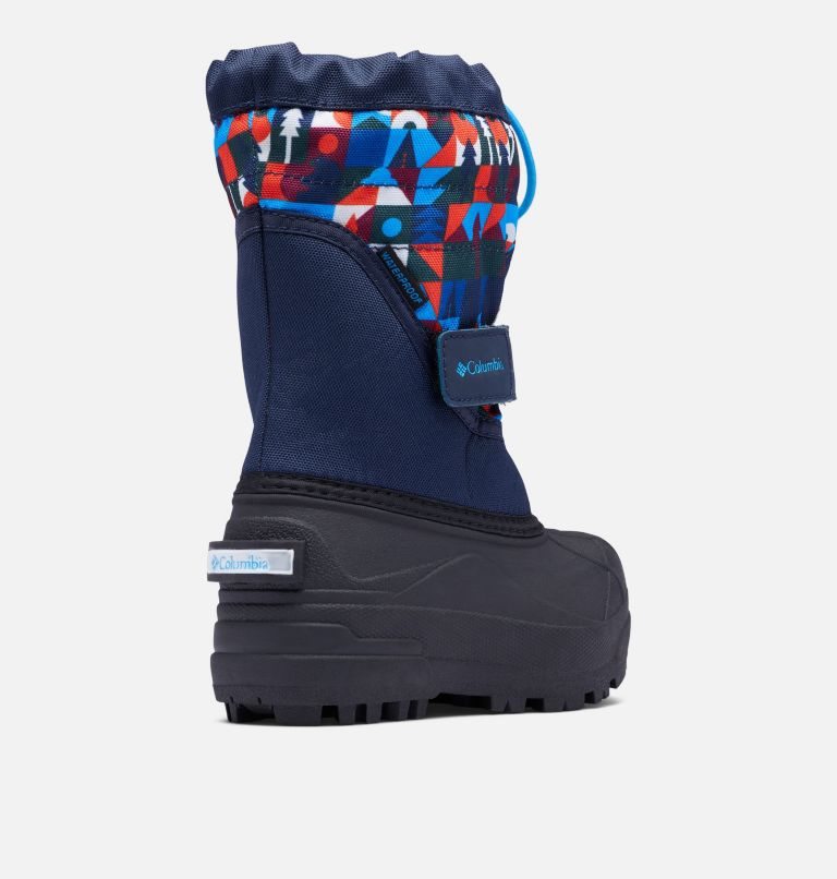 Kids' Columbia Powderbug Plus II Print Snow Boots Multicolor | CA-B1L64