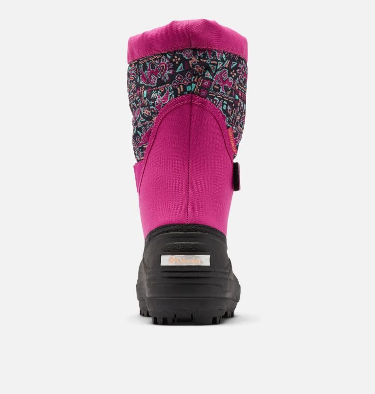 Kids' Columbia Powderbug Plus II Print Snow Boots Multicolor | CA-I03A4