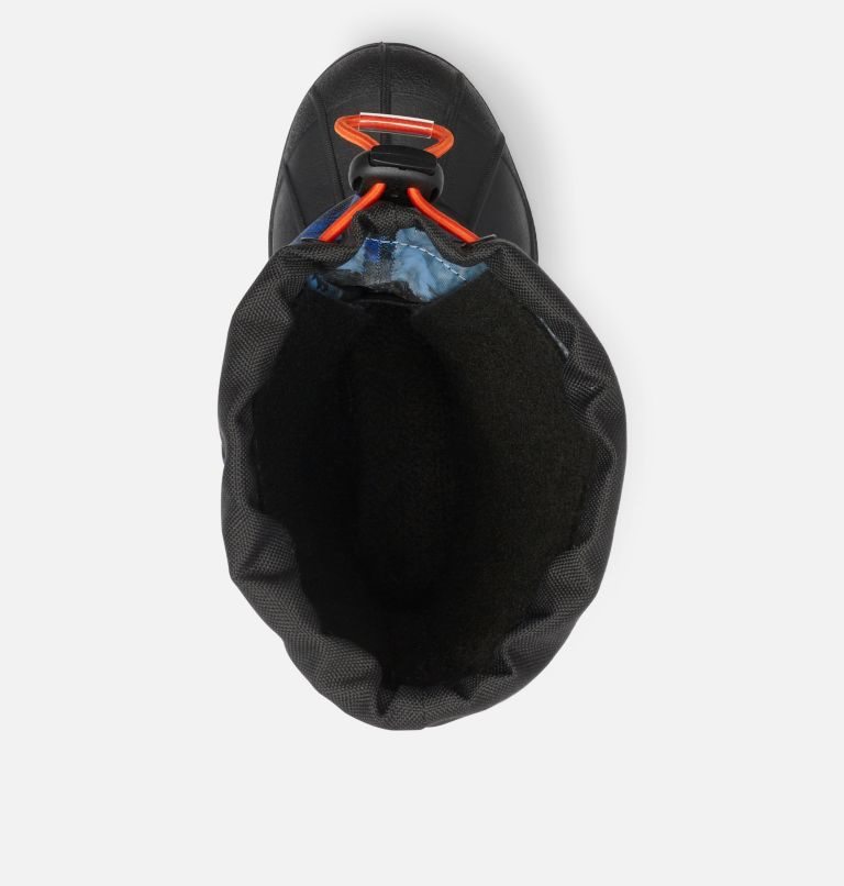 Kids' Columbia Powderbug Plus II Print Snow Boots Blue / Black | CA-QA34L