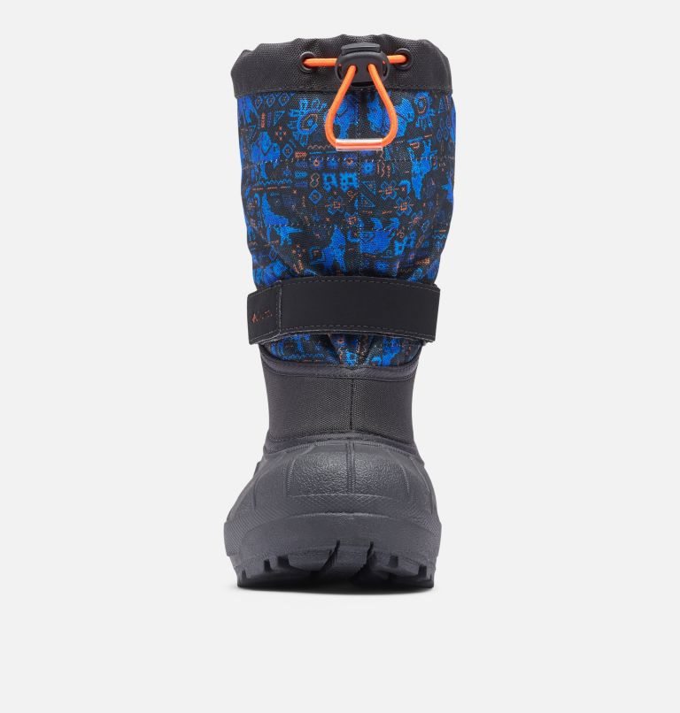 Kids' Columbia Powderbug Plus II Print Snow Boots Blue / Black | CA-QA34L