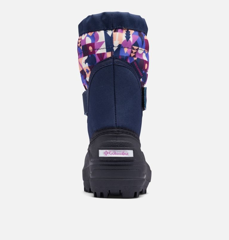 Kids' Columbia Powderbug Plus II Print Snow Boots Multicolor | CA-R53L8