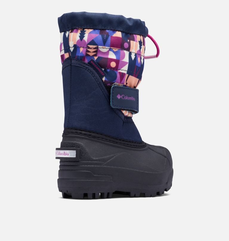 Kids' Columbia Powderbug Plus II Print Snow Boots Multicolor | CA-R53L8