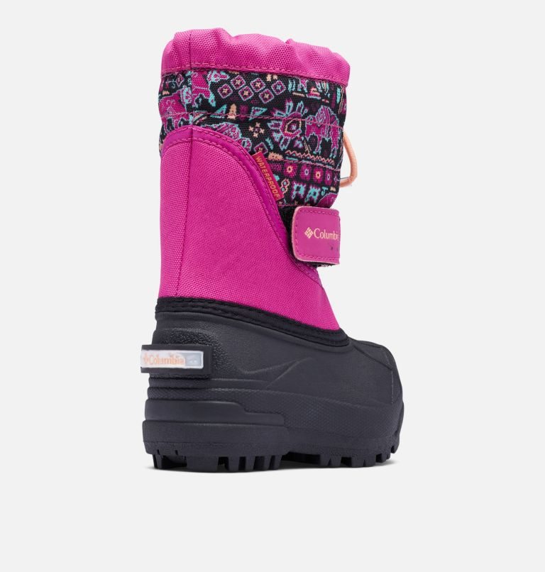 Kids' Columbia Powderbug Plus II Print Snow Boots Multicolor | CA-RL183