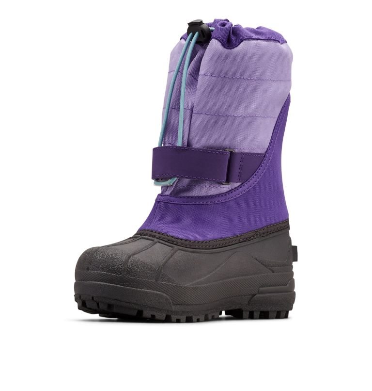 Kids' Columbia Powderbug Plus II Snow Boots Purple | CA-Q4301