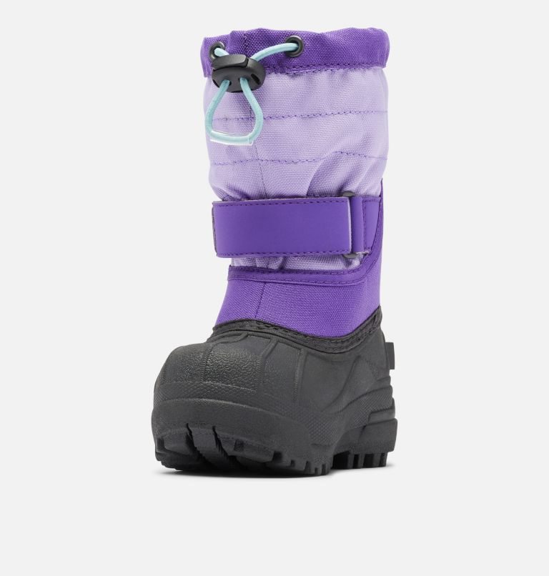 Kids' Columbia Powderbug Plus II Snow Boots Lavender | CA-U458A
