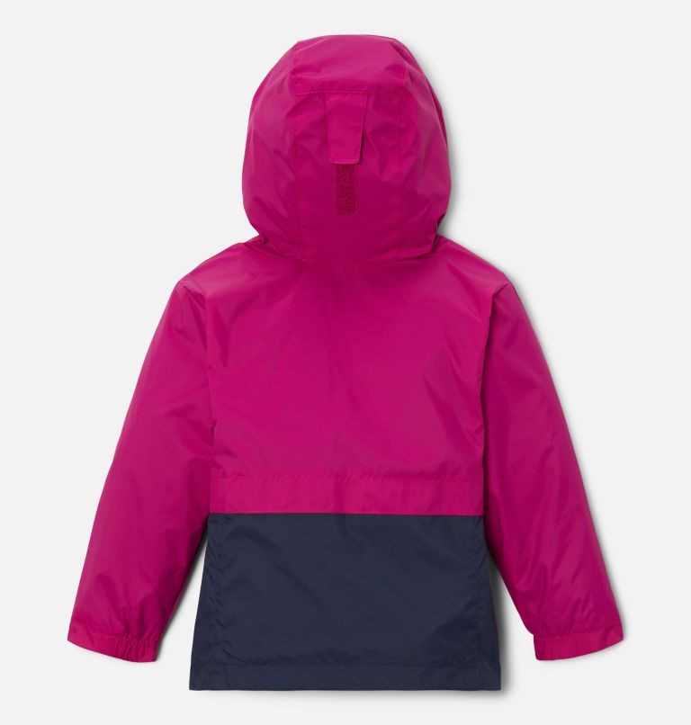 Kids' Columbia Rain-Zilla Jackets Fuchsia / Navy | CA-ZL310