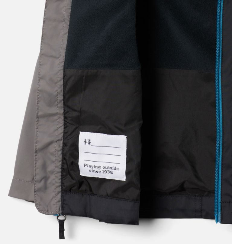 Kids' Columbia Rain-Zilla Jackets Grey / Black | CA-N0L38