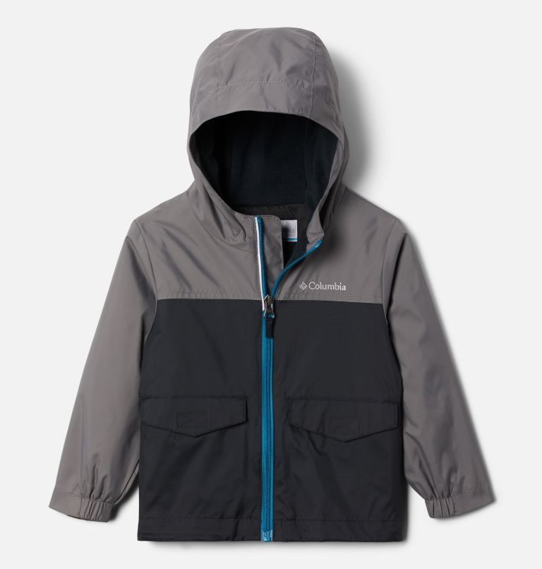 Kids\' Columbia Rain-Zilla Jackets Grey / Black | CA-N0L38