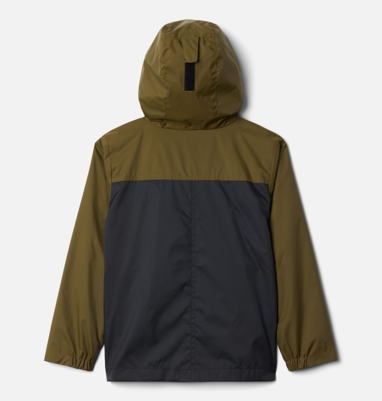 Kids' Columbia Rain-Zilla Jackets Olive / Black | CA-BC6L4