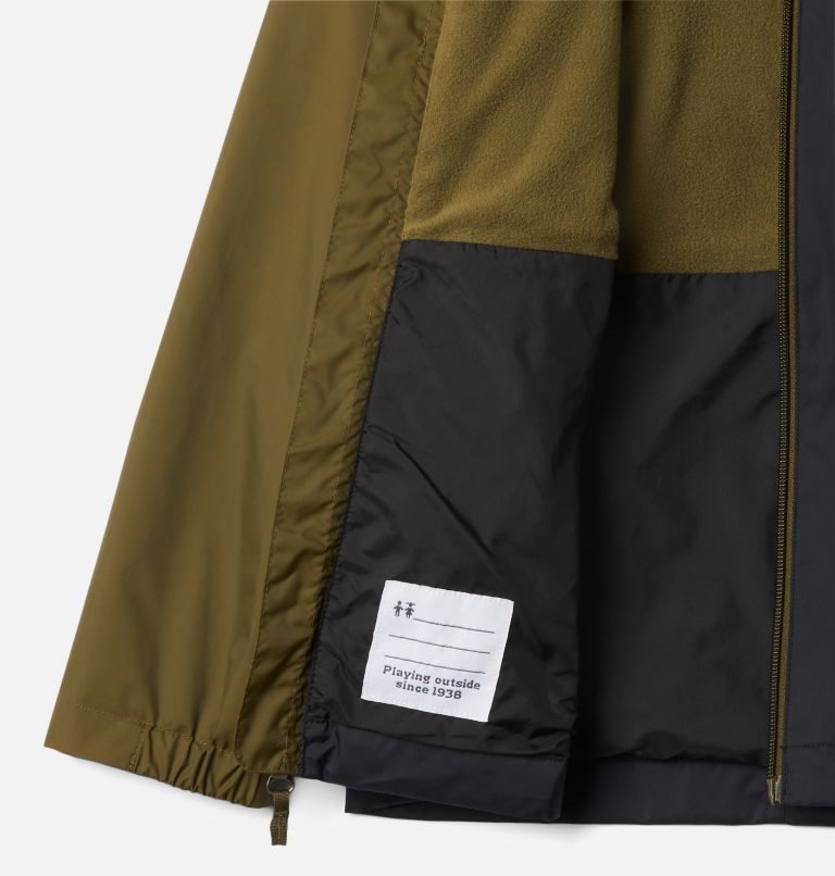 Kids' Columbia Rain-Zilla Jackets Olive / Black | CA-BC6L4