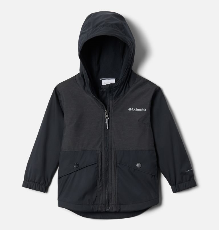 Kids\' Columbia Rainy Trails Lined Fleece Jackets Black | CA-CC143