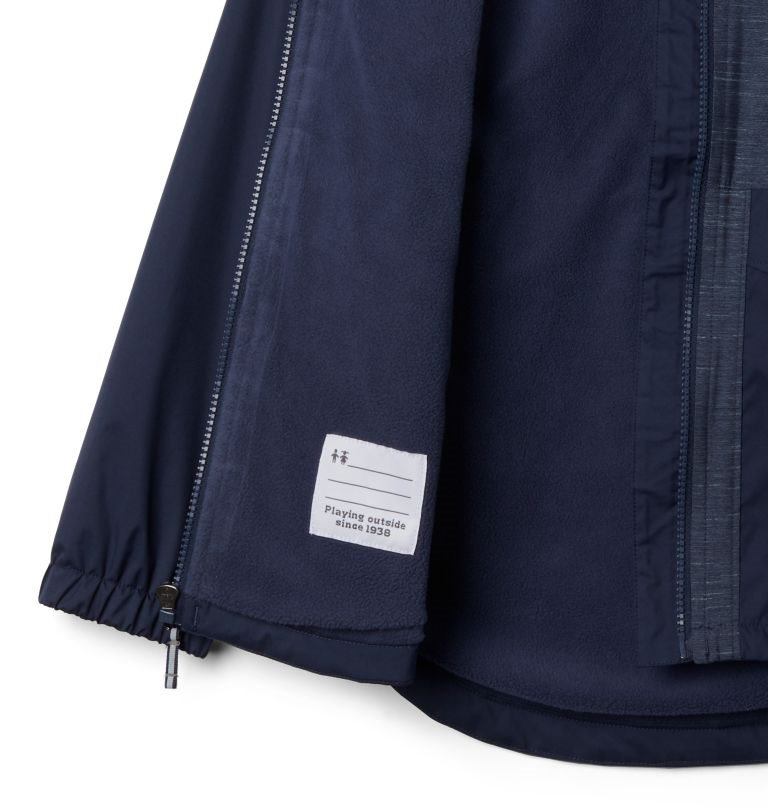 Kids' Columbia Rainy Trails Lined Fleece Jackets Navy | CA-G356C