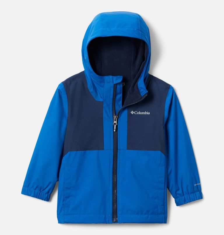 Kids\' Columbia Rainy Trails Lined Fleece Jackets Blue | CA-T4AL8