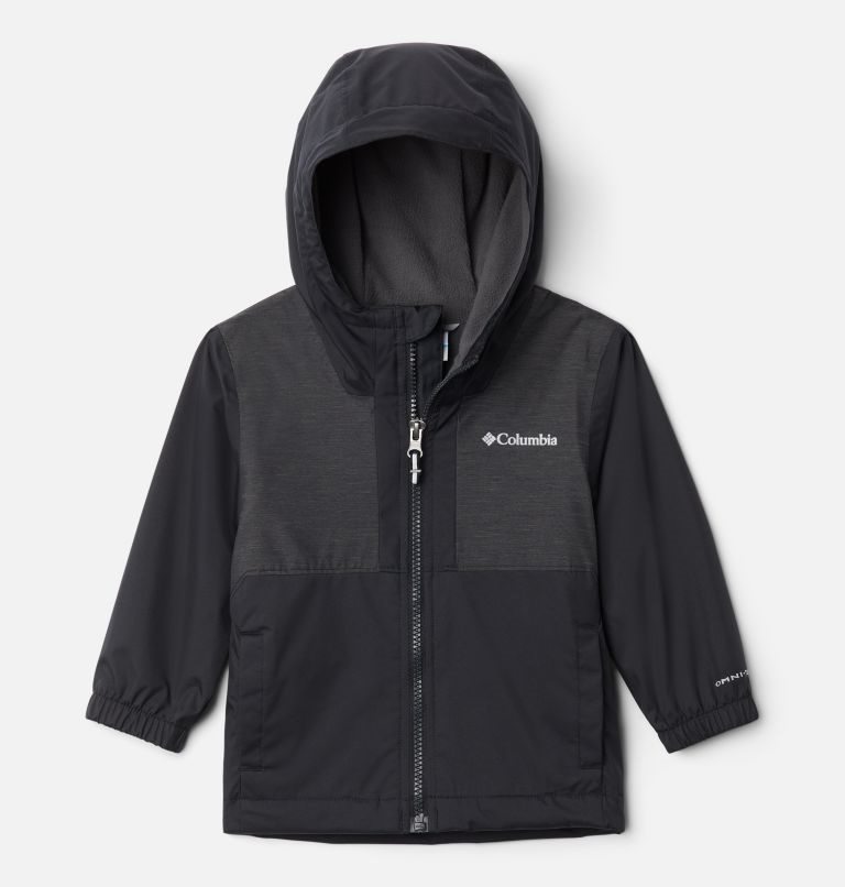 Kids\' Columbia Rainy Trails Lined Fleece Jackets Black | CA-T86L4