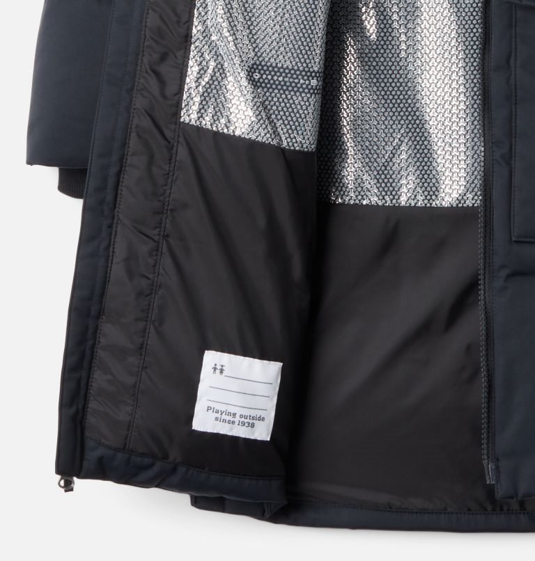 Kids' Columbia Rockfall Mid Down Jackets Black | CA-A65A4