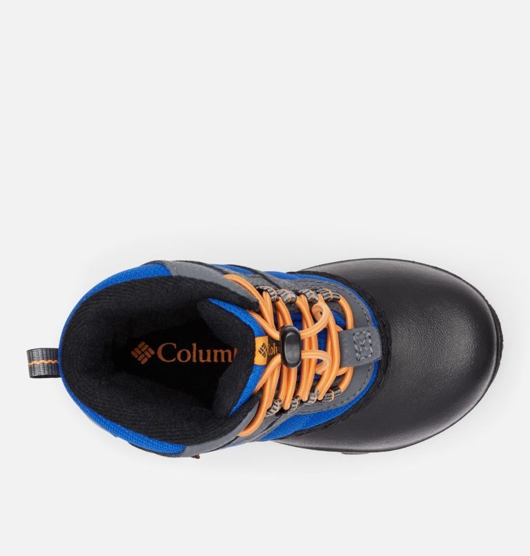 Kids' Columbia Rope Tow Waterproof Boots Grey / Blue | CA-R1L86
