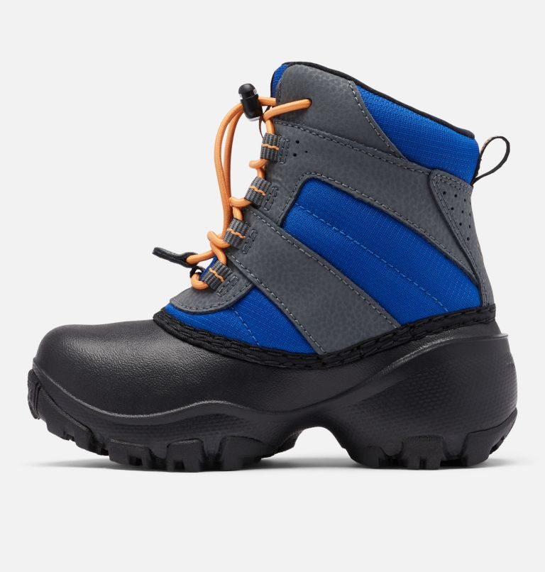 Kids' Columbia Rope Tow Waterproof Boots Grey / Blue | CA-R1L86