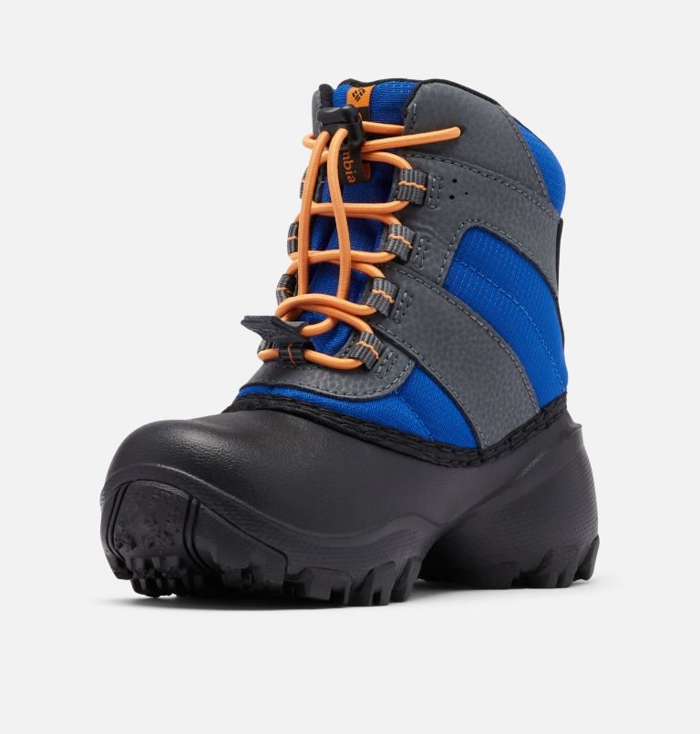Kids' Columbia Rope Tow Waterproof Boots Grey / Blue | CA-R1L86