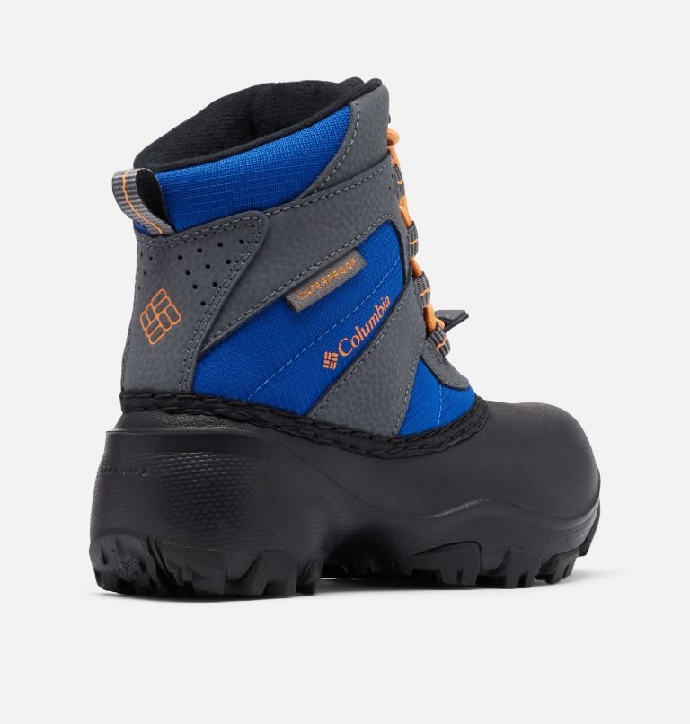Kids' Columbia Rope Tow Waterproof Boots Grey / Blue | CA-R1L86