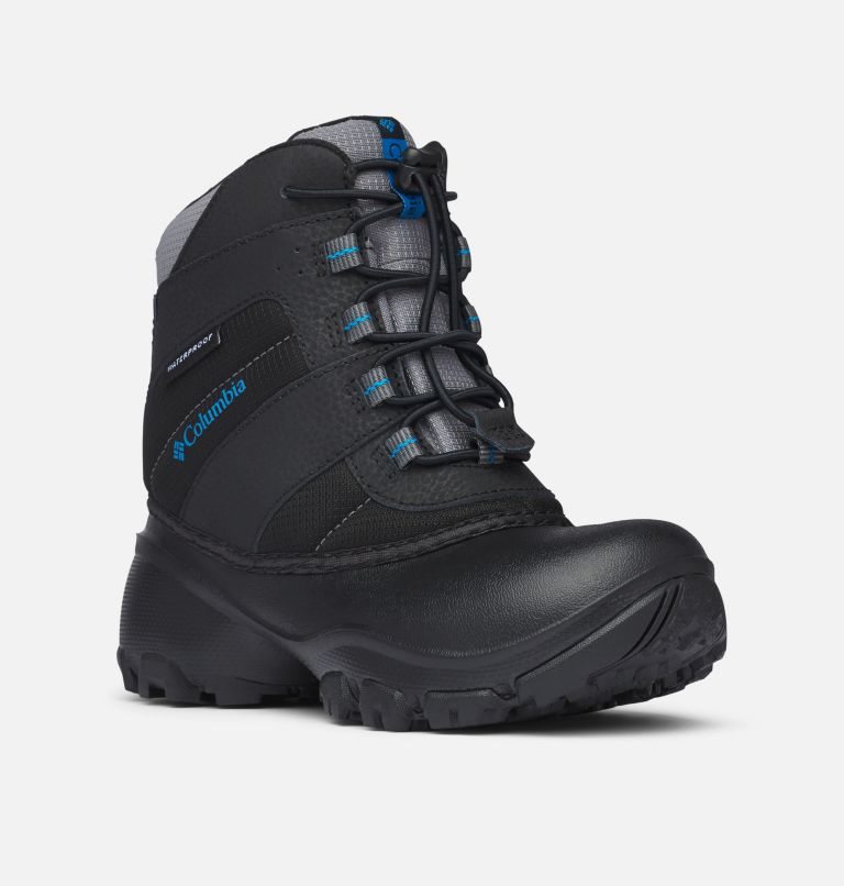 Kids' Columbia Rope Tow Waterproof Boots Black | CA-V0C1L