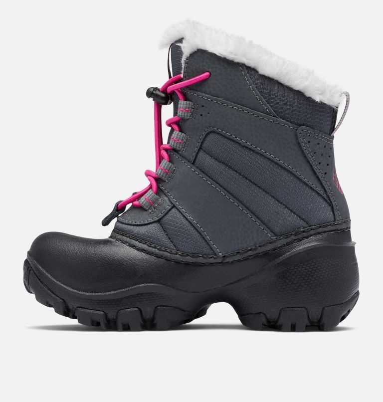 Kids' Columbia Rope Tow Waterproof Faux-Fur Trim Boots Dark Grey | CA-S3C68
