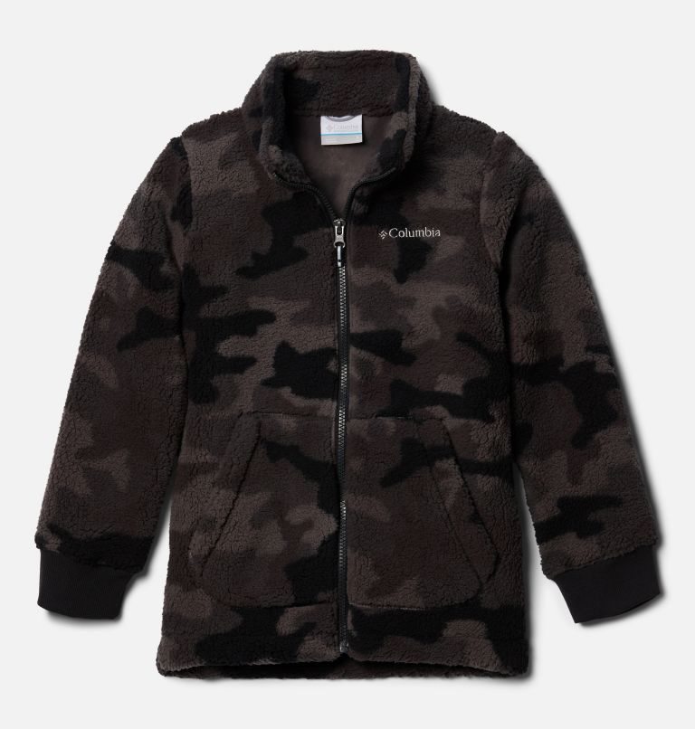 Kids\' Columbia Rugged Ridge II Full Zip Sherpa Jackets Camo | CA-T3456