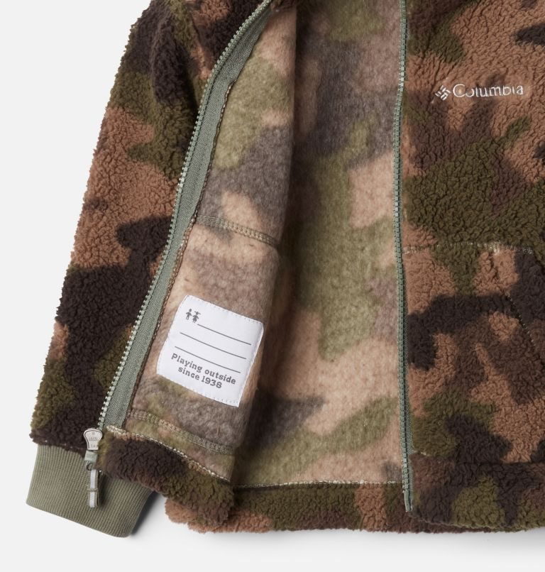 Kids' Columbia Rugged Ridge II Full Zip Sherpa Jackets Camo | CA-T8L1A