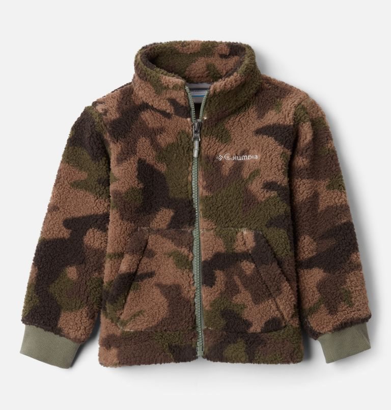 Kids\' Columbia Rugged Ridge II Full Zip Sherpa Jackets Camo | CA-T8L1A