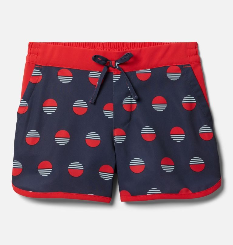 Kids\' Columbia Sandy Shores Board Shorts Red / Navy | CA-O0A58