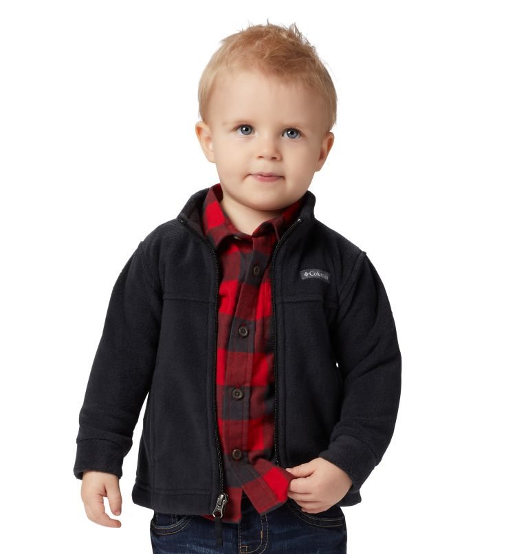 Kids\' Columbia Steens Mountain II Fleece Jackets Black | CA-B513L