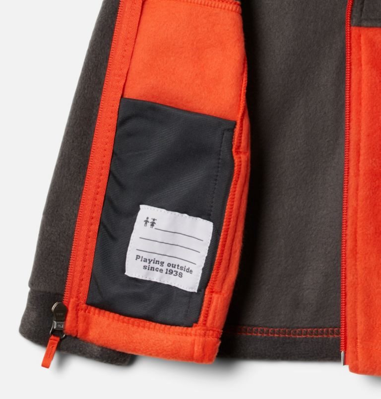 Kids' Columbia Steens Mountain II Fleece Jackets Dark Grey / Orange | CA-C85AL