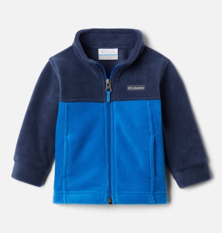 Kids\' Columbia Steens Mountain II Fleece Jackets Blue / Navy | CA-DCA05