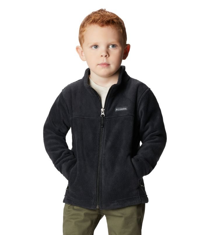 Kids\' Columbia Steens Mountain II Fleece Jackets Black | CA-F8A34