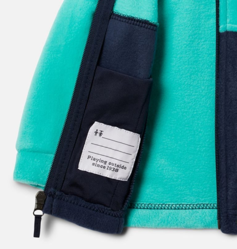 Kids' Columbia Steens Mountain II Fleece Jackets Turquoise / Navy | CA-G8L61