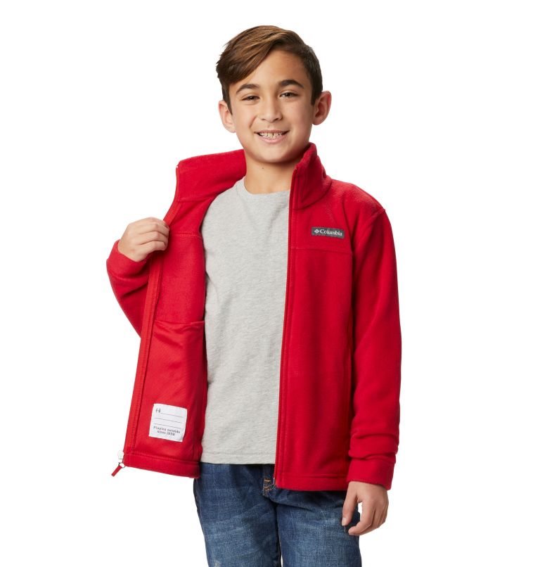 Kids' Columbia Steens Mountain II Fleece Jackets Red | CA-JL481