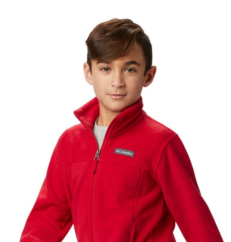 Kids' Columbia Steens Mountain II Fleece Jackets Red | CA-JL481