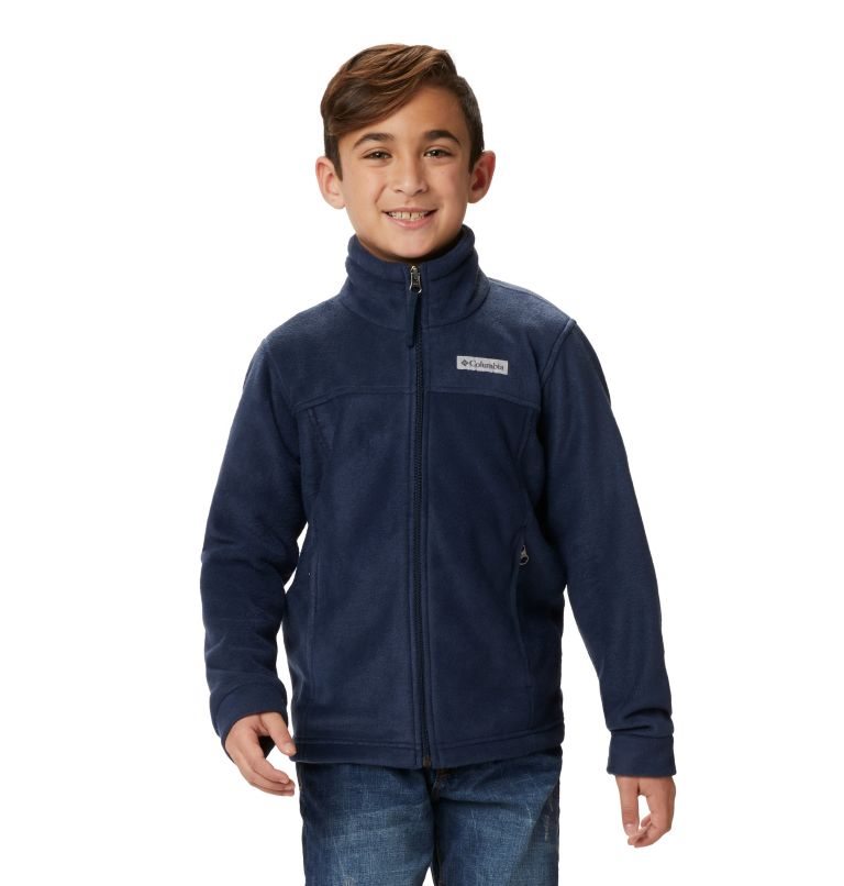 Kids\' Columbia Steens Mountain II Fleece Jackets Navy | CA-L6543