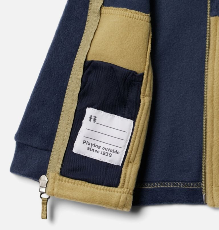 Kids' Columbia Steens Mountain II Fleece Jackets Navy / Olive | CA-PAC38